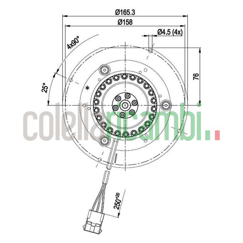 Estrattore aspiratore fumi EBM 14706168