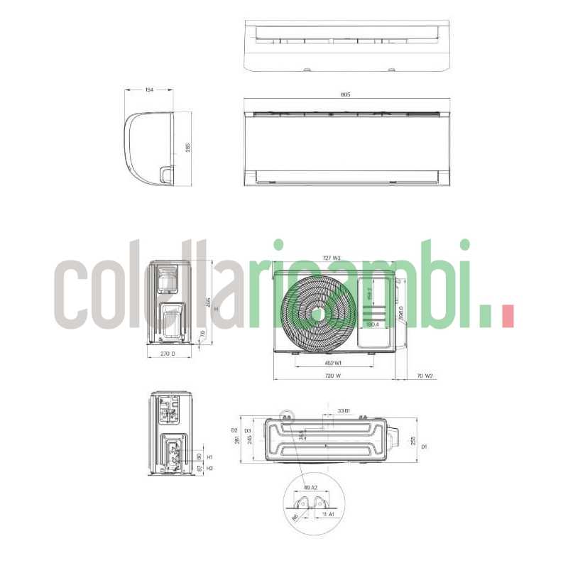 Condizionatore 9000 Wifi A++ Grundig Prologue GR-3 GEHPM 091