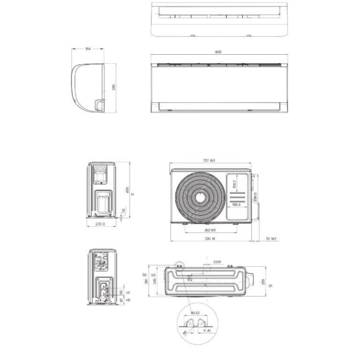 Condizionatore 9000 Wifi A++ Grundig Prologue GR-3 GEHPM 091