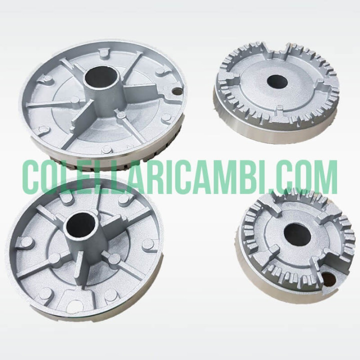 Kit Completo Bruciatori e Piattelli Ariston Nardi Indesit 4 Fuochi Cucina A Gas 390CU012