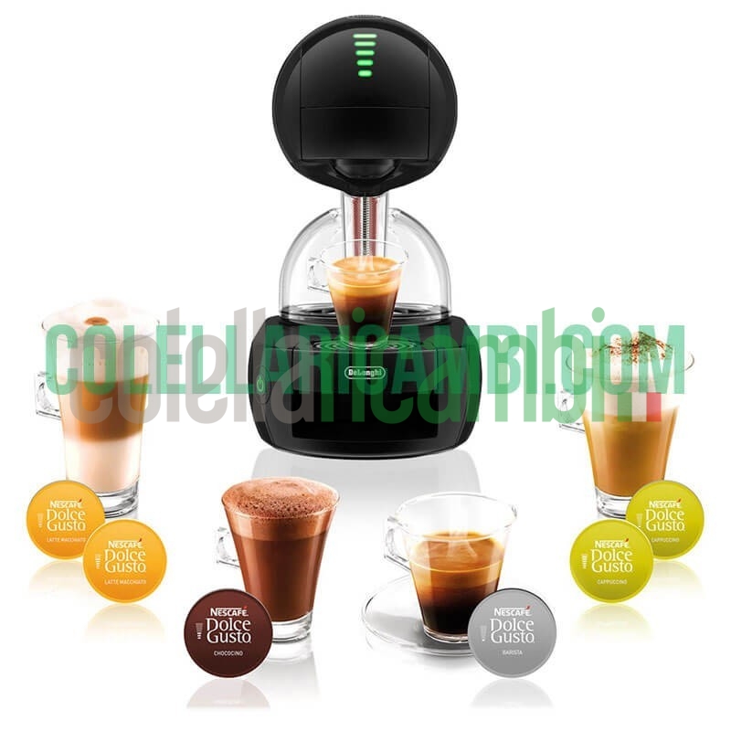 Nescafe´ Dolce Gusto Stelia EDG635.B Macchina per Caffè Espresso e Altre Bevande Touch Piano Black De Longhi