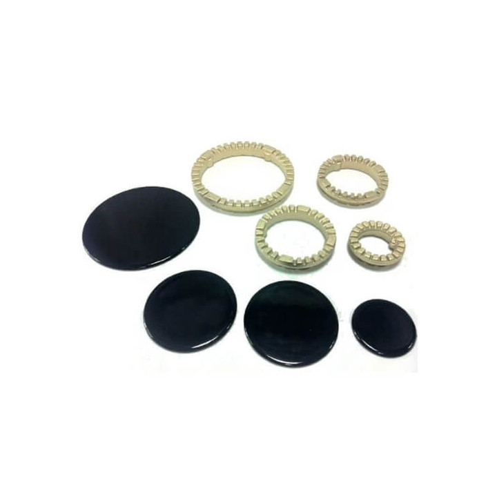 Kit completo spartifiamma e piattelli Indesit 4 fuochi cucina a gas Ariston SS0228
