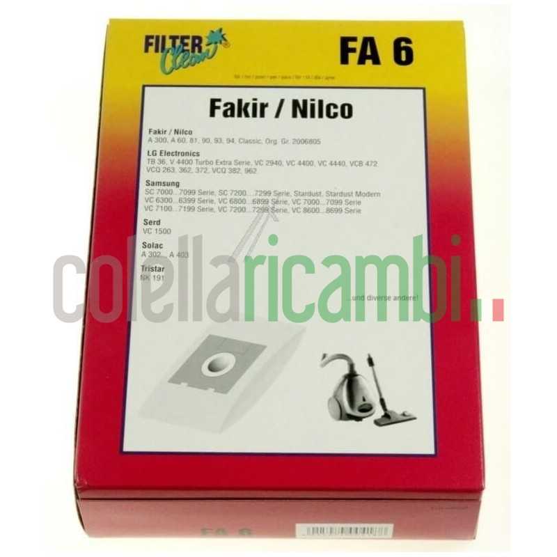 Sacchetti aspirapolvere 5pz FILTERCLEAN