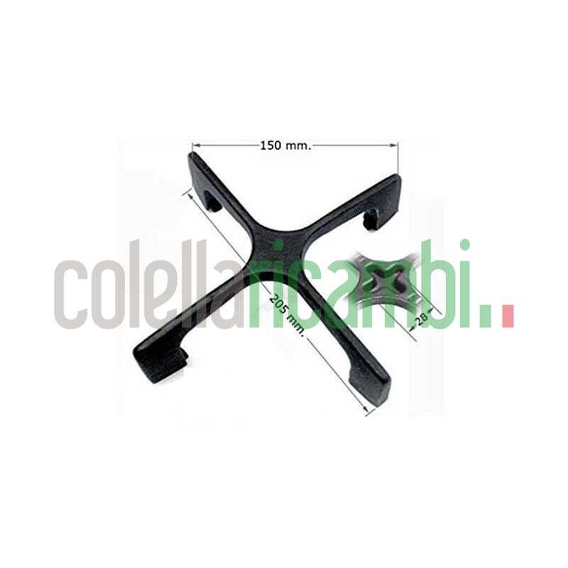 Griglia piano cottura ghisa a croce 1 fuoco Whirpool Ignis G2516