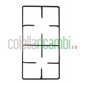 Griglia 2 fuochi in piattina smaltata nera piano cottura Lofra P3251