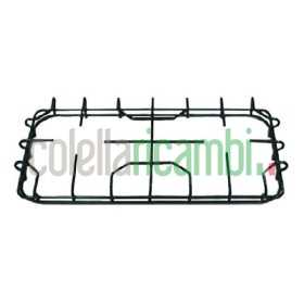 Griglia 2 fuochi smaltata nera lucida piano cottura P5552