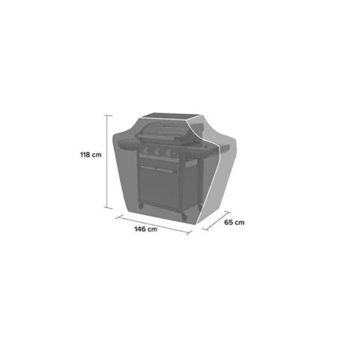 Accessorio per Barbecue e Grill telo copertura in Poliestere Nero 2000037296