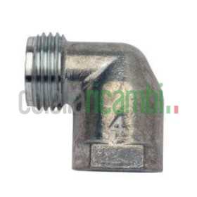 Raccordo a gomito con filetto maschio - femmina G 1/2'' M-F universale 31410018