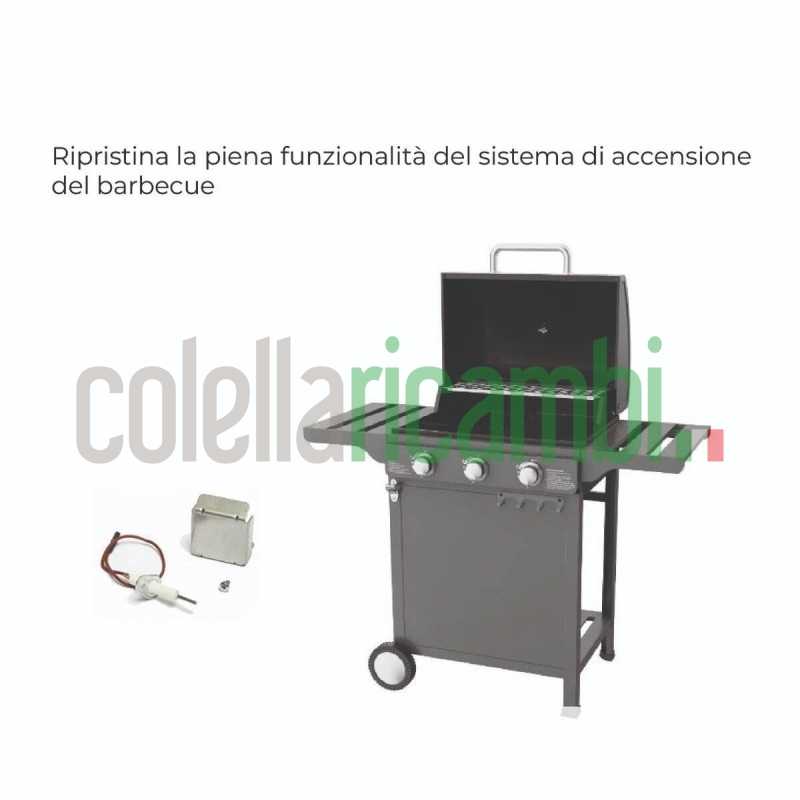 Elettrodo corto e supporto per Piezo Barbecue Campingaz 70279