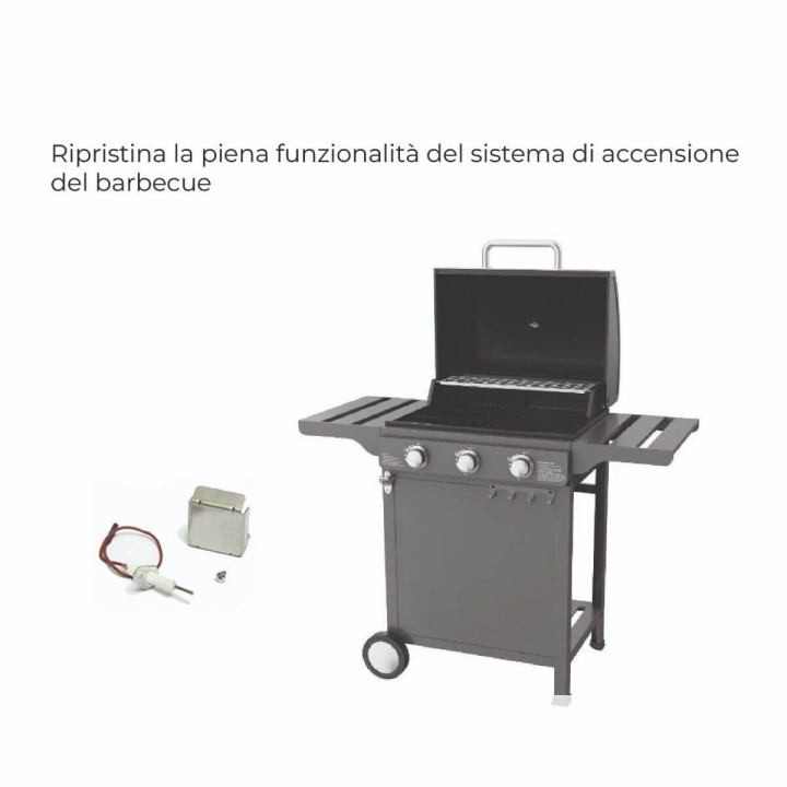 Elettrodo corto e supporto per Piezo Barbecue Campingaz 70279