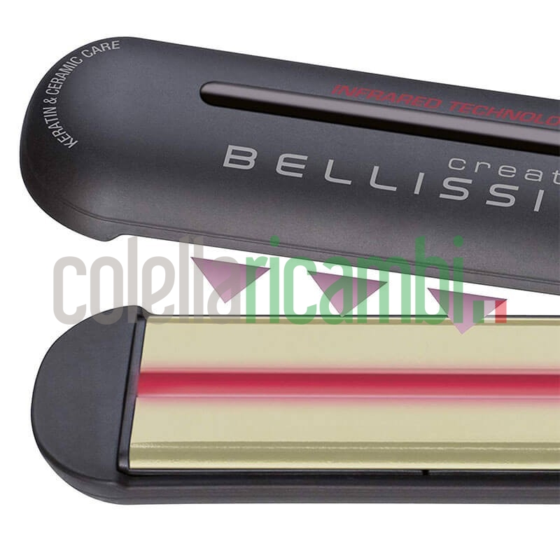 Piastra per Capelli Imetec Bellissima con Tecnologia a Infrarossi B8 100 Capelli Liscio Assoluto o Mosso Definito