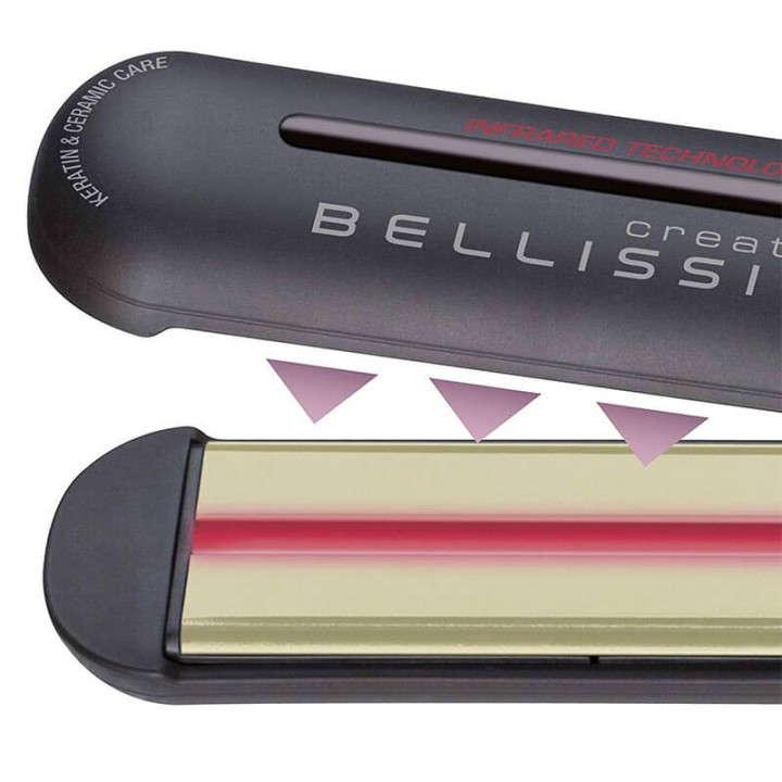Piastra per Capelli Imetec Bellissima con Tecnologia a Infrarossi B8 100 Capelli Liscio Assoluto o Mosso Definito