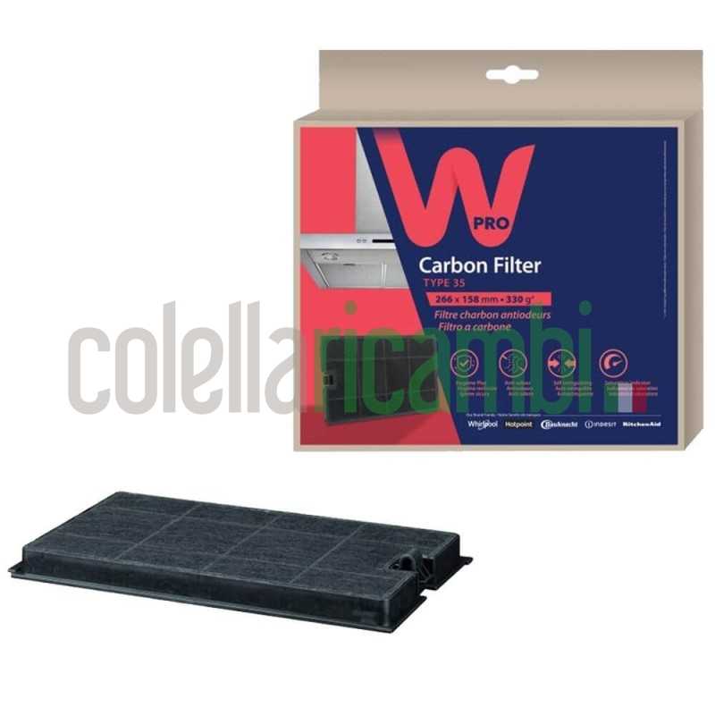 Filtro al carbone Originale per Cappa Whirlpool Type 35 484000008675