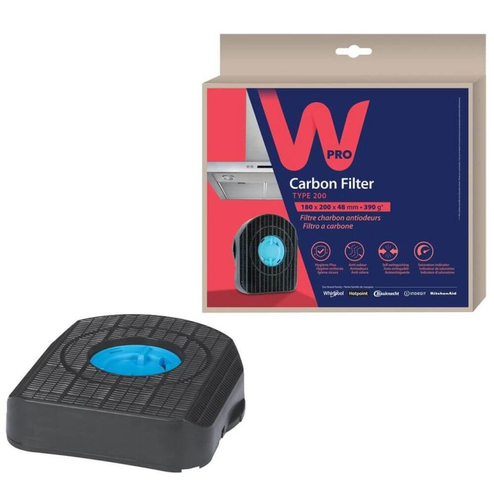 Filtro Carbone Cappa Aspirante - Tipo 200 - DKF42 Whirlpool 484000008577