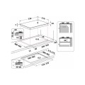 Whirlpool GOA 7523/NB1 Piano cottura a gas cm. 73 - vetro nero