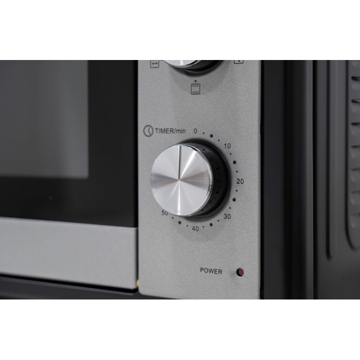 Behome Forno Elettrico 70 litri Ventilato Autopulente, Smaltato, Temperatura fino a 320° Doppio Vetro