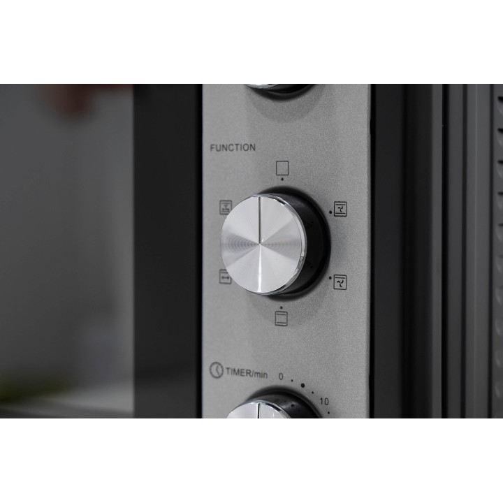 Behome Forno Elettrico 70 litri Ventilato Autopulente, Smaltato, Temperatura fino a 320° Doppio Vetro