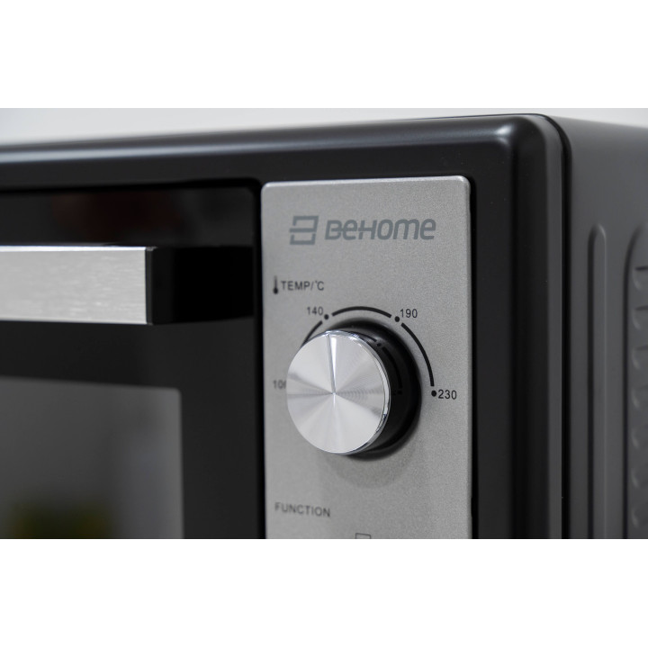 Behome Forno Elettrico 70 litri Ventilato Autopulente, Smaltato, Temperatura fino a 320° Doppio Vetro