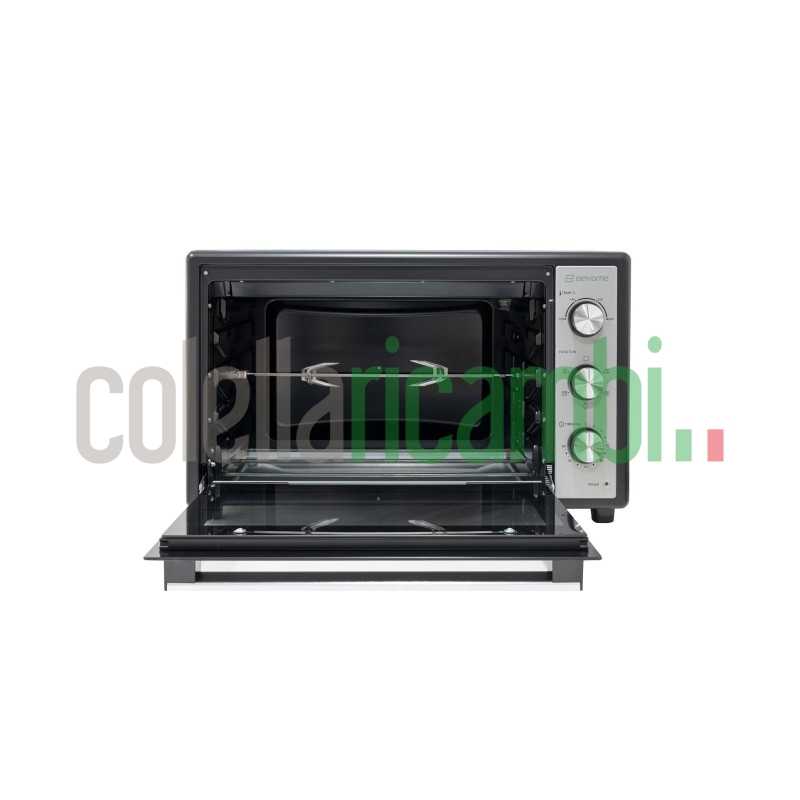 Behome Forno Elettrico 70 litri Ventilato Autopulente, Smaltato, Temperatura fino a 320° Doppio Vetro