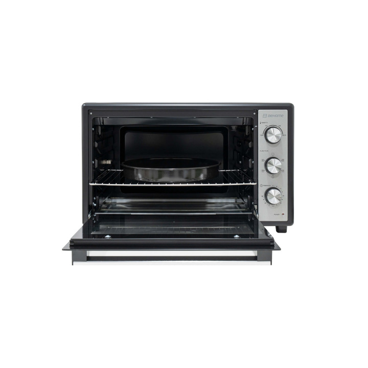 Behome Forno Elettrico 70 litri Ventilato Autopulente, Smaltato, Temperatura fino a 320° Doppio Vetro