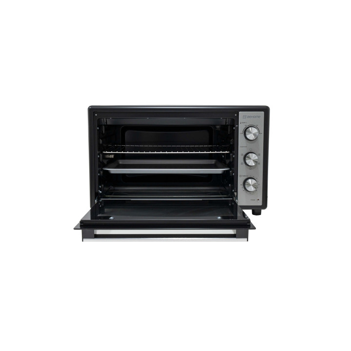 Behome Forno Elettrico 70 litri Ventilato Autopulente, Smaltato, Temperatura fino a 320° Doppio Vetro