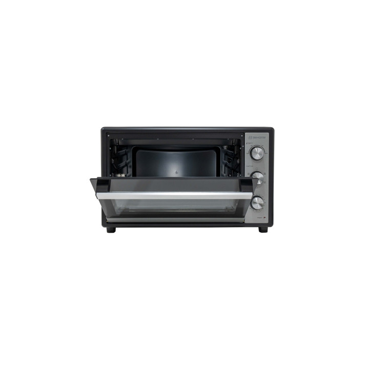 Behome Forno Elettrico 70 litri Ventilato Autopulente, Smaltato, Temperatura fino a 320° Doppio Vetro