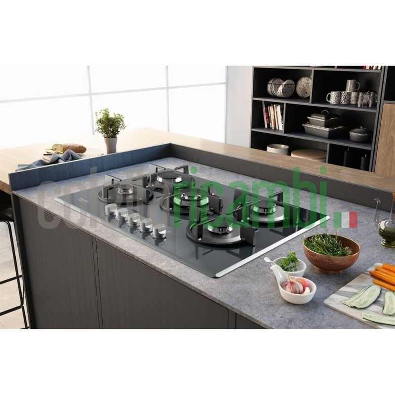 Hotpoint Ariston HAGD 72S/MR Piano cottura a gas cm. 73 - vetro specchio HAGD72S/MR