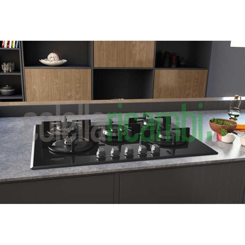 Hotpoint Ariston HAGD 72S/MR Piano cottura a gas cm. 73 - vetro specchio HAGD72S/MR