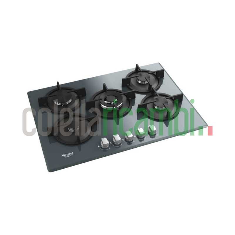Hotpoint Ariston HAGD 72S/MR Piano cottura a gas cm. 73 - vetro specchio HAGD72S/MR