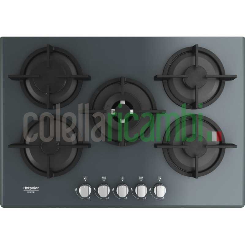 Hotpoint Ariston HAGD 72S/MR Piano cottura a gas cm. 73 - vetro specchio HAGD72S/MR