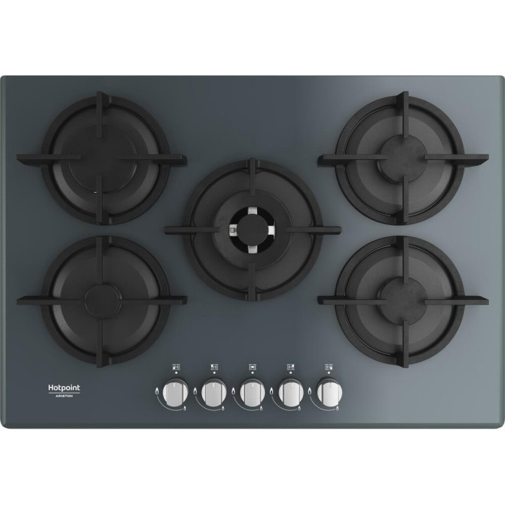 Hotpoint Ariston HAGD 72S/MR Piano cottura a gas cm. 73 - vetro specchio HAGD72S/MR