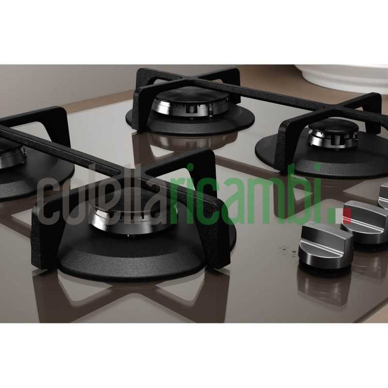 Indesit ING 61T/TD Piano cottura a gas cm. 59 - vetro tortora