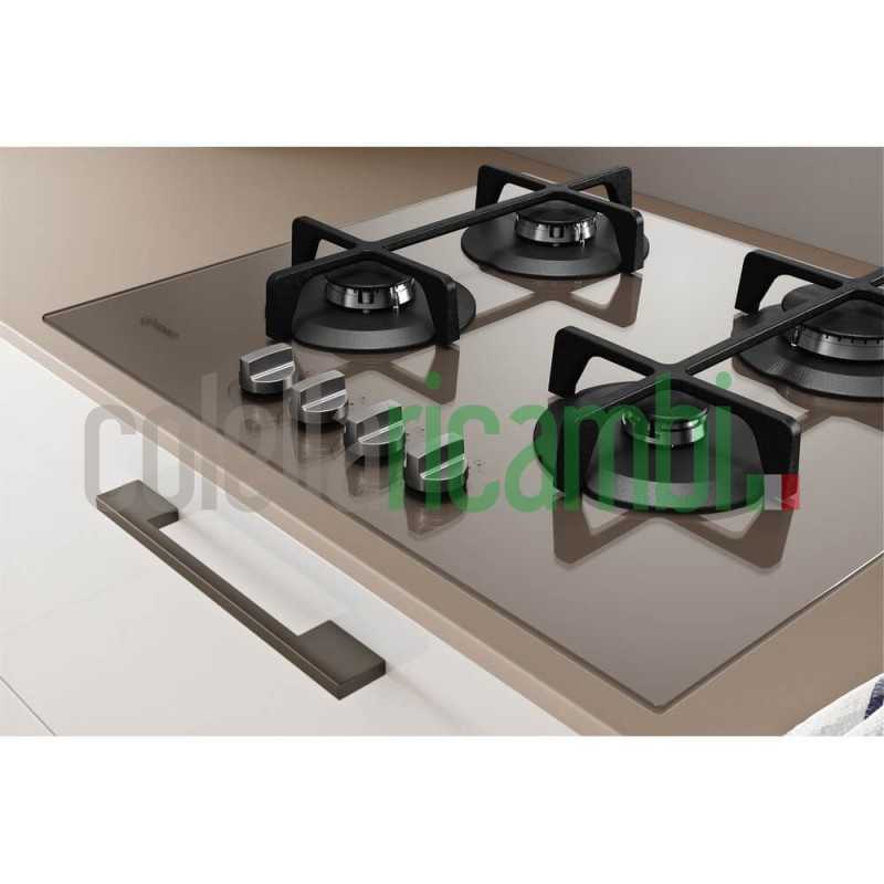 Indesit ING 61T/TD Piano cottura a gas cm. 59 - vetro tortora