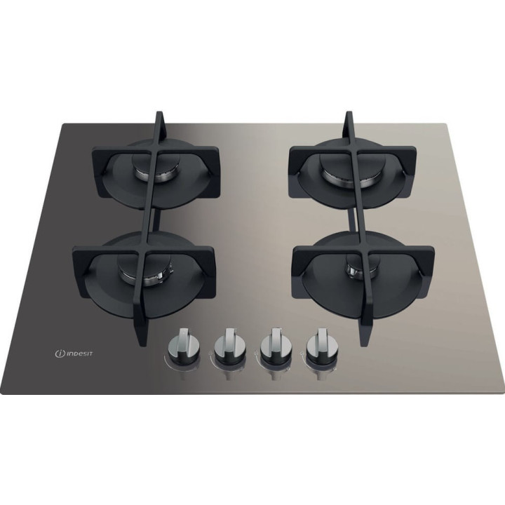 Indesit ING 61T/TD Piano cottura a gas cm. 59 - vetro tortora