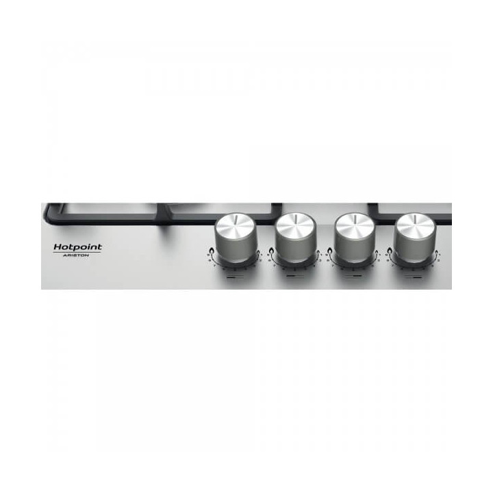 Piani cottura Gas larghezza 58 cm Finitura Inox - 4 Fuochi - Flame control - Griglie Ghisa - F159854