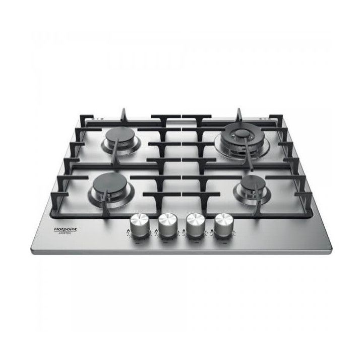 Piani cottura Gas larghezza 58 cm Finitura Inox - 4 Fuochi - Flame control - Griglie Ghisa - F159854