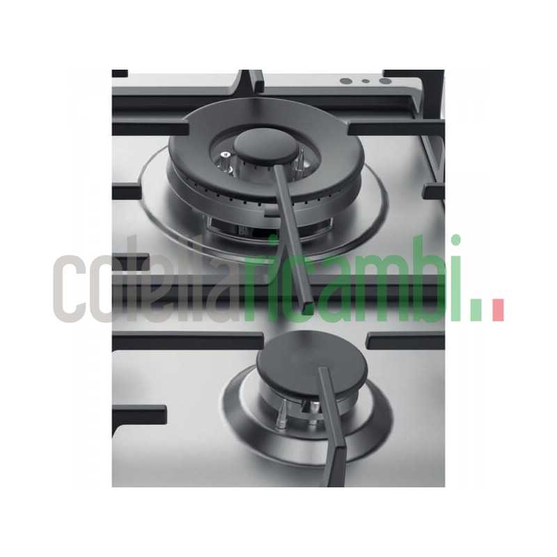 Piani cottura Gas larghezza 58 cm Finitura Inox - 4 Fuochi - Flame control - Griglie Ghisa - F159854