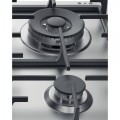 Piani cottura Gas larghezza 58 cm Finitura Inox - 4 Fuochi - Flame control - Griglie Ghisa - F159854
