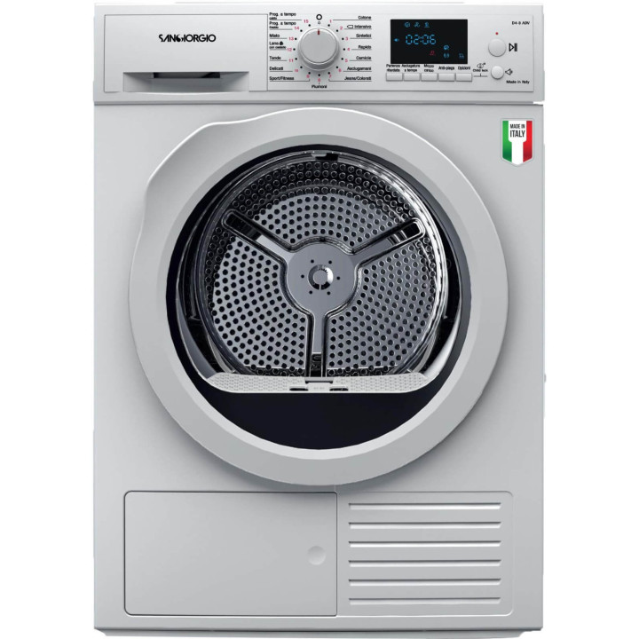 SanGiorgio SDR9P Asciugatrice 9 kg A++ Pompa di Calore Libera Installazione