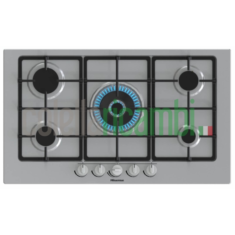 Piano cottura a gas cm. 86 inox Hisense GM973XF