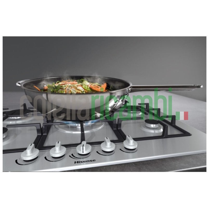 Piano cottura a gas cm. 86 inox Hisense GM973XF