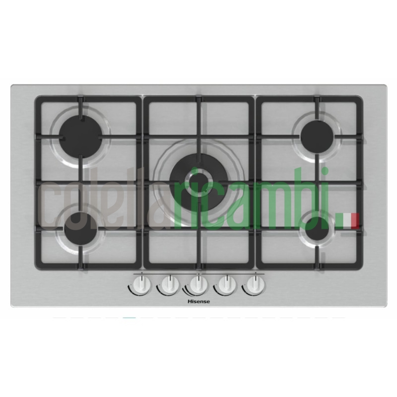 Piano cottura a gas cm. 86 inox Hisense GM973XF