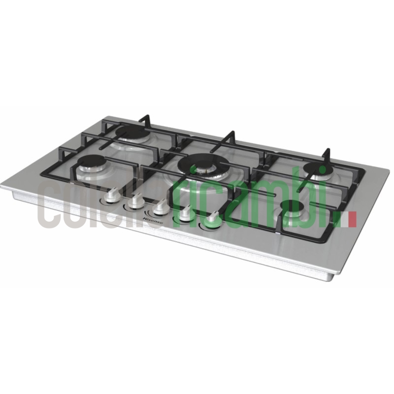 Piano cottura a gas cm. 86 inox Hisense GM973XF
