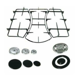 Completo Griglie + Bruciatori Piano Cottura Ariston Mod PH640