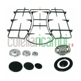 Completo Griglie + Bruciatori Piano Cottura Ariston Mod PH640