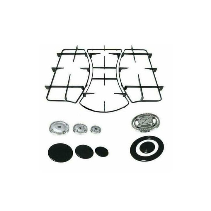 Completo Griglie + Bruciatori Piano Cottura Ariston Mod PH640