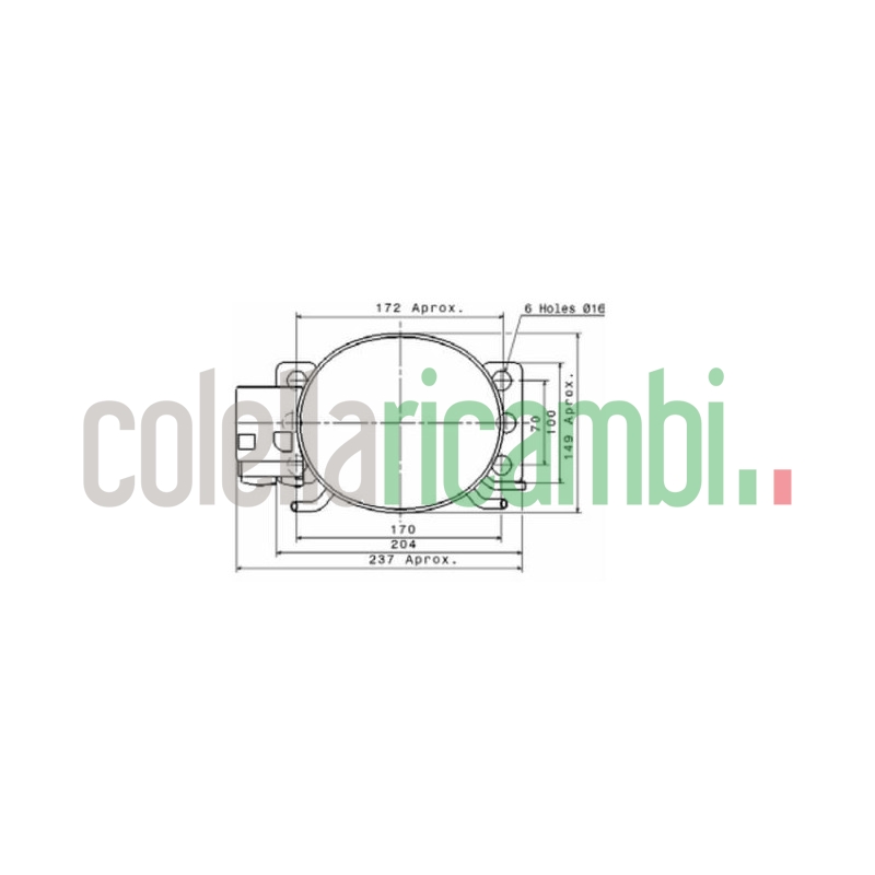 Compressore 1/7hp 116W 6.9cc R600 Cubigel HYJ69MCA
