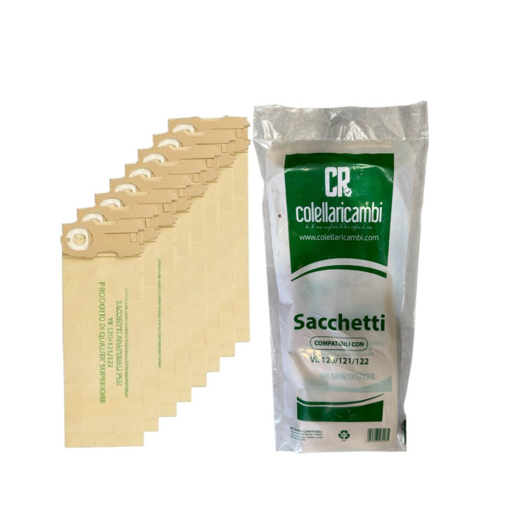 Sacchetti Compatibili per Vorwerk Folletto VK120 121 122 (8 PZ)