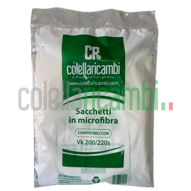 Sacchetti Compatibili per Vorwerk Folletto VK200 VK220S (6 PZ)