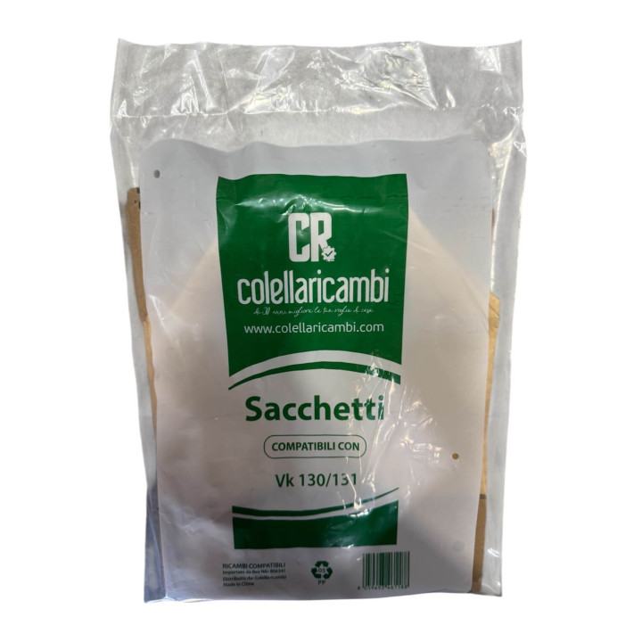 Sacchetti Compatibili per Vorwerk Folletto VK130 VK131 (6 PZ)